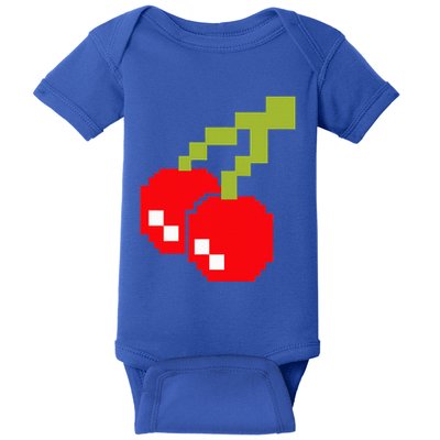 Pixel Cherries 80s Video Game Halloween Costume Baby Bodysuit
