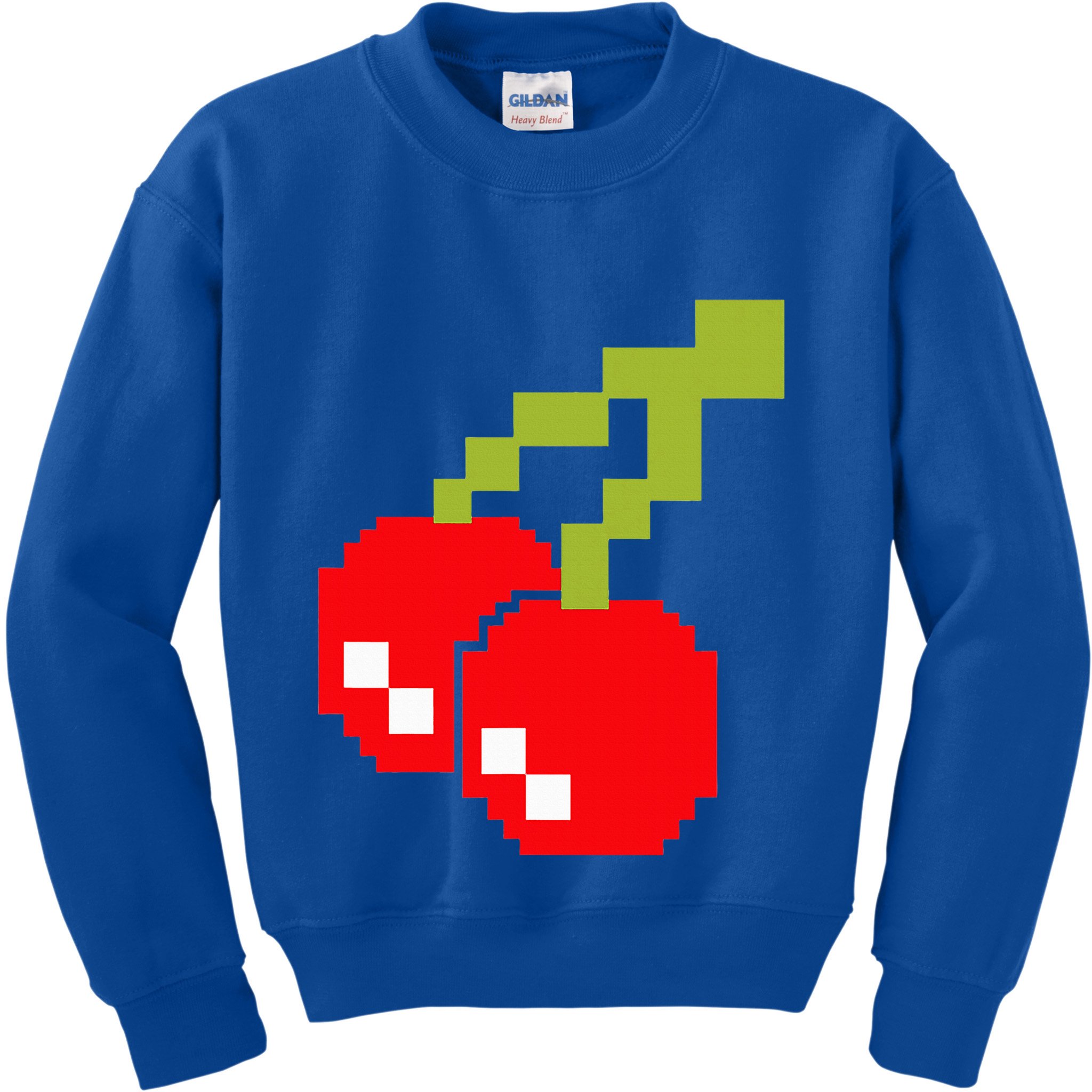 Pixel Cherries 80s Video Game Halloween Costume Kids Sweatshirt