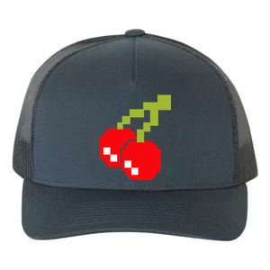 Pixel Cherries 80s Video Game Halloween Costume Yupoong Adult 5-Panel Trucker Hat