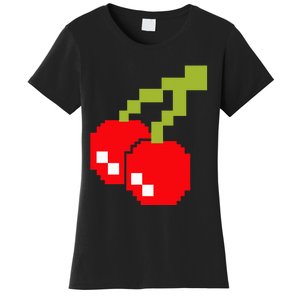 Pixel Cherries 80s Video Game Halloween Costume Women's T-Shirt