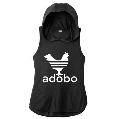 Philippine Chicken Adobo Filipino Best Cuisine Food Ladies PosiCharge Tri-Blend Wicking Draft Hoodie Tank