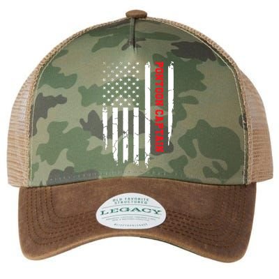 Pontoon Captain American Flag Pontooning Pontoon Boating Legacy Tie Dye Trucker Hat