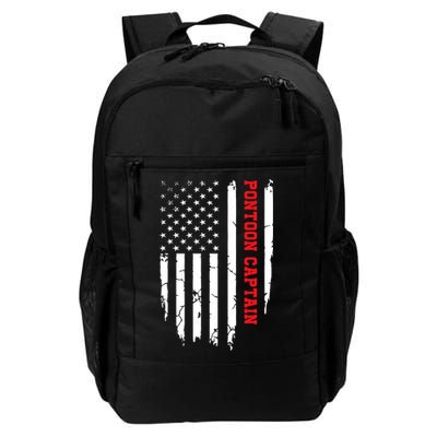 Pontoon Captain American Flag Pontooning Pontoon Boating Backpack