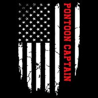 Pontoon Captain American Flag Pontooning Pontoon Boating Backpack