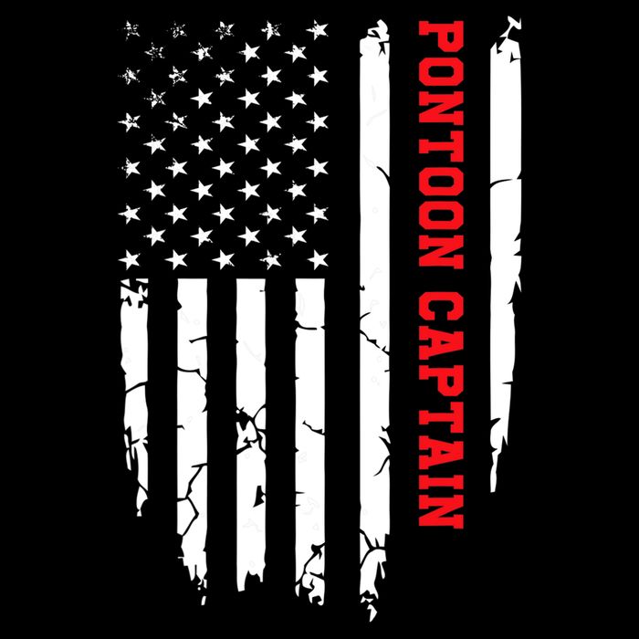 Pontoon Captain American Flag Pontooning Pontoon Boating Backpack