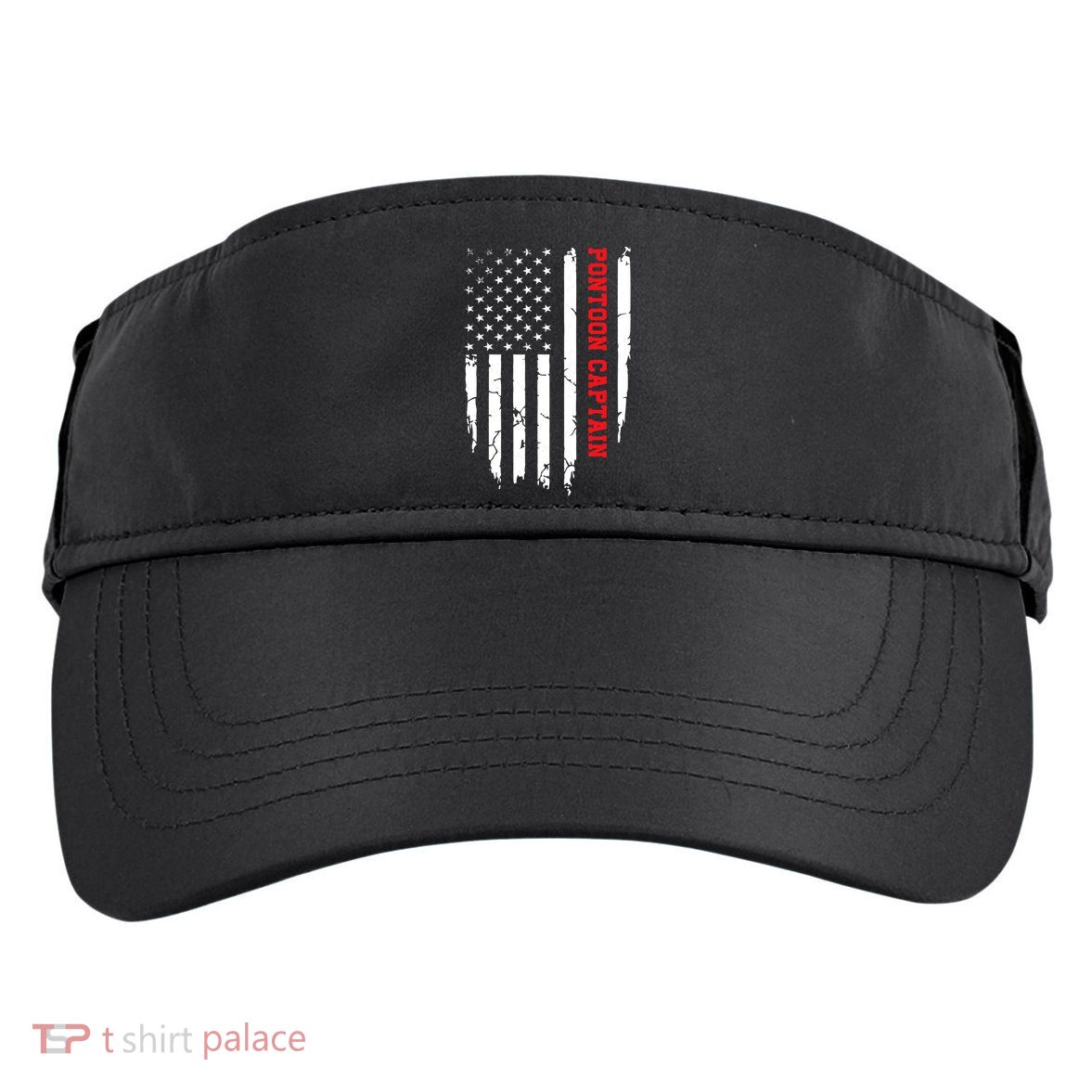 Pontoon Captain American Flag Pontooning Pontoon Boating Adult Drive Performance Visor