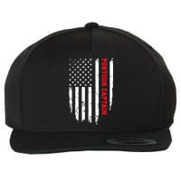 Pontoon Captain American Flag Pontooning Pontoon Boating Wool Snapback Cap