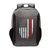 Pontoon Captain American Flag Pontooning Pontoon Boating Vector Backpack