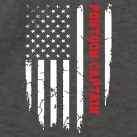 Pontoon Captain American Flag Pontooning Pontoon Boating Vector Backpack