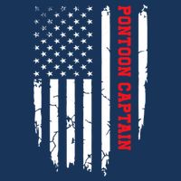 Pontoon Captain American Flag Pontooning Pontoon Boating Cool Comfort Performance Bucket Hat