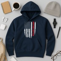 Pontoon Captain American Flag Pontooning Pontoon Boating Hoodie