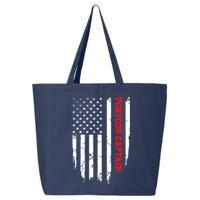 Pontoon Captain American Flag Pontooning Pontoon Boating 25L Jumbo Tote