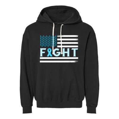 Prostate Cancer America Fight Prostate Cancer Awareness Gift Garment-Dyed Fleece Hoodie