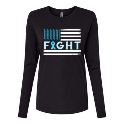 Prostate Cancer America Fight Prostate Cancer Awareness Gift Womens Cotton Relaxed Long Sleeve T-Shirt