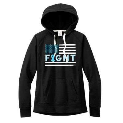 Prostate Cancer America Fight Prostate Cancer Awareness Gift Women's Fleece Hoodie