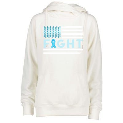 Prostate Cancer America Fight Prostate Cancer Awareness Gift Womens Funnel Neck Pullover Hood