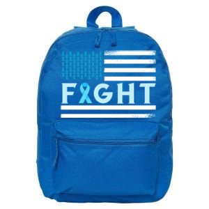 Prostate Cancer America Fight Prostate Cancer Awareness Gift 16 in Basic Backpack