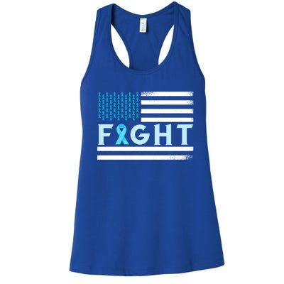 Prostate Cancer America Fight Prostate Cancer Awareness Gift Women's Racerback Tank