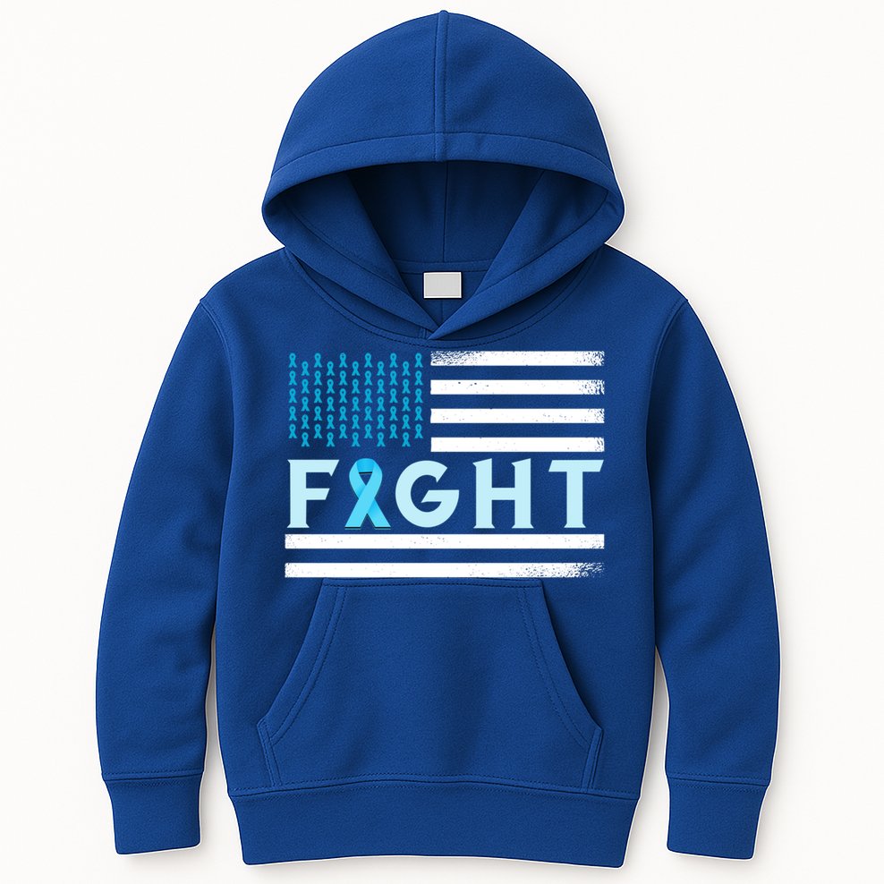 Prostate Cancer America Fight Prostate Cancer Awareness Gift Kids Hoodie