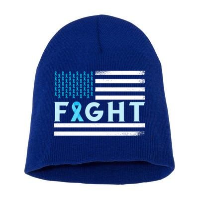 Prostate Cancer America Fight Prostate Cancer Awareness Gift Short Acrylic Beanie