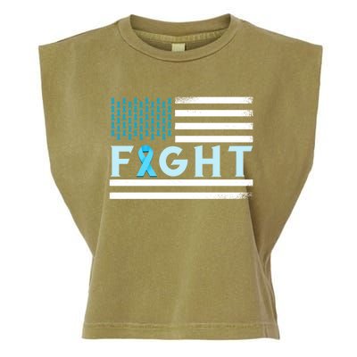 Prostate Cancer America Fight Prostate Cancer Awareness Gift Garment-Dyed Women's Muscle Tee