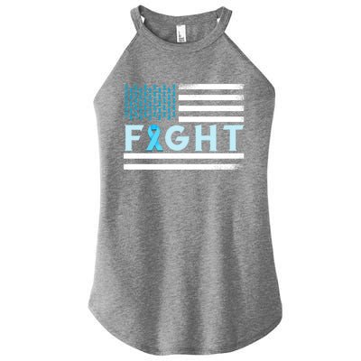 Prostate Cancer America Fight Prostate Cancer Awareness Gift Women's Perfect Tri Rocker Tank