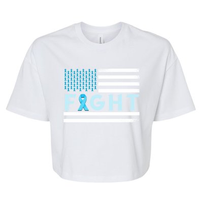 Prostate Cancer America Fight Prostate Cancer Awareness Gift Bella+Canvas Jersey Crop Tee