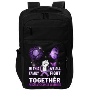 Pancreatic Cancer Awareness In This Family We Fight Together Cool Gift Impact Tech Backpack