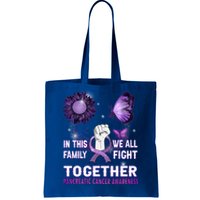 Pancreatic Cancer Awareness In This Family We Fight Together Cool Gift Tote Bag