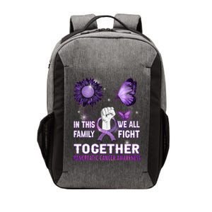 Pancreatic Cancer Awareness In This Family We Fight Together Cool Gift Vector Backpack