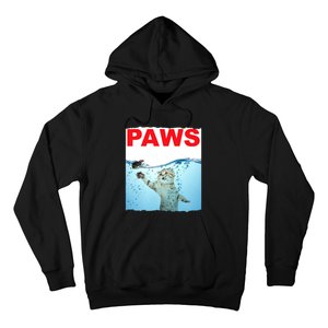 Paws Cat And Mouse Top, Cute Funny Cat Lover Paro Hoodie