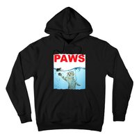 Paws Cat And Mouse Top, Cute Funny Cat Lover Paro Hoodie