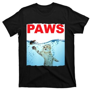 Paws Cat And Mouse Top, Cute Funny Cat Lover Paro T-Shirt