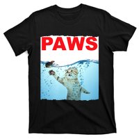 Paws Cat And Mouse Top, Cute Funny Cat Lover Paro T-Shirt