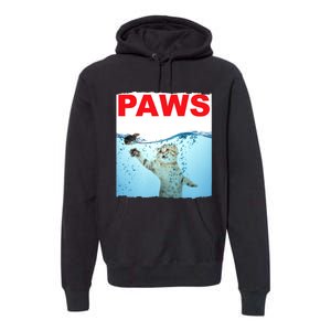 Paws Cat And Mouse Top, Cute Funny Cat Lover Paro Premium Hoodie