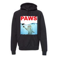 Paws Cat And Mouse Top, Cute Funny Cat Lover Paro Premium Hoodie