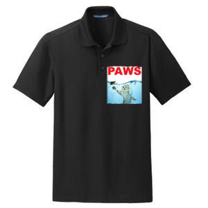 Paws Cat And Mouse Top, Cute Funny Cat Lover Paro Dry Zone Grid Polo