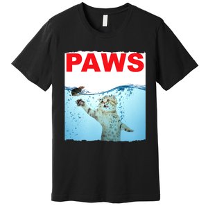 Paws Cat And Mouse Top, Cute Funny Cat Lover Paro Premium T-Shirt