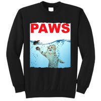 Paws Cat And Mouse Top, Cute Funny Cat Lover Paro Tall Sweatshirt