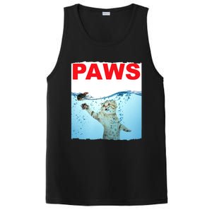 Paws Cat And Mouse Top, Cute Funny Cat Lover Paro PosiCharge Competitor Tank