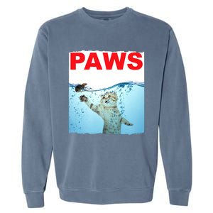 Paws Cat And Mouse Top, Cute Funny Cat Lover Paro Garment-Dyed Sweatshirt