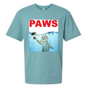 Paws Cat And Mouse Top, Cute Funny Cat Lover Paro Sueded Cloud Jersey T-Shirt