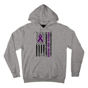 Pancreatic Cancer Awareness Purple Ribbon Tall Hoodie