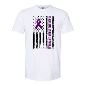 Pancreatic Cancer Awareness Purple Ribbon Softstyle CVC T-Shirt