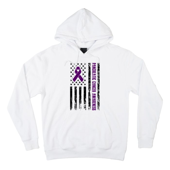 Pancreatic Cancer Awareness Purple Ribbon Hoodie