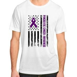 Pancreatic Cancer Awareness Purple Ribbon Adult ChromaSoft Performance T-Shirt