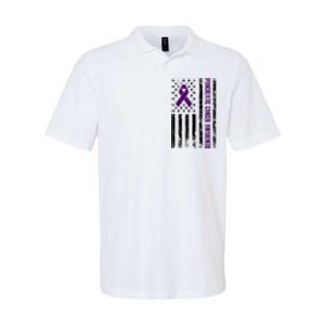 Pancreatic Cancer Awareness Purple Ribbon Softstyle Adult Sport Polo