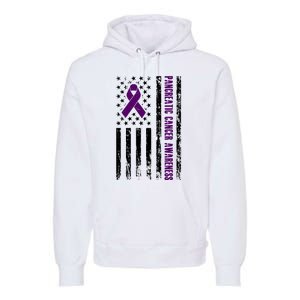 Pancreatic Cancer Awareness Purple Ribbon Premium Hoodie