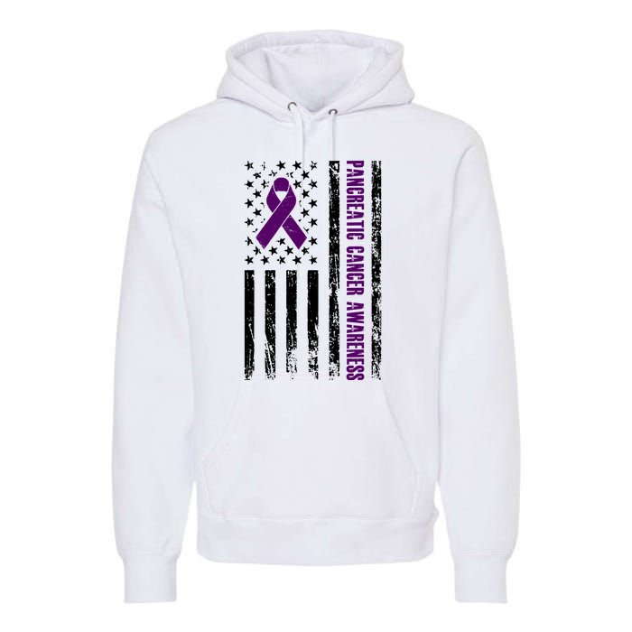 Pancreatic Cancer Awareness Purple Ribbon Premium Hoodie