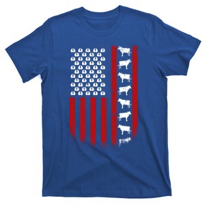 Patriotic Cow American Flag Usa 4th Of July Us Flag Cow Gift T-Shirt